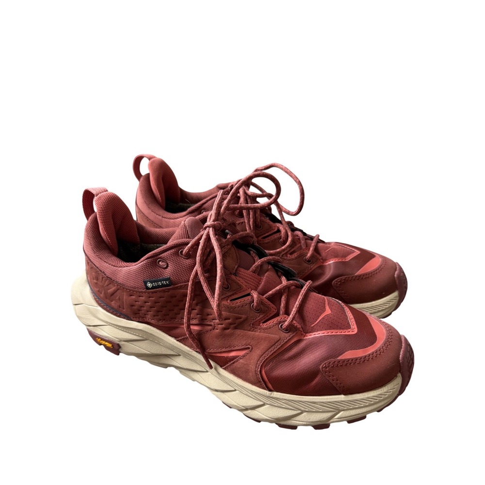 Hoka Anacapa Low GTX Gore-Tex Hiking‎ Shoes Cherry Mahogany Womens 9.5 1119373